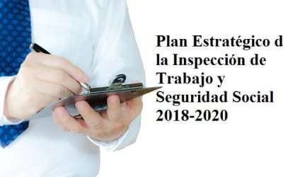 PLA ESTRATÈGIC D’INSPECCIÓ DE TREBALL I SEGURETAT SOCIAL 2018-2020