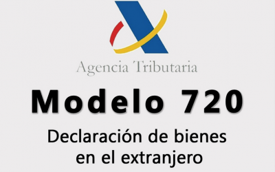 Termini de presentació de la declaració informativa anual sobre béns i drets situats a l’estranger (model 720): fins al 31 de març de 2017